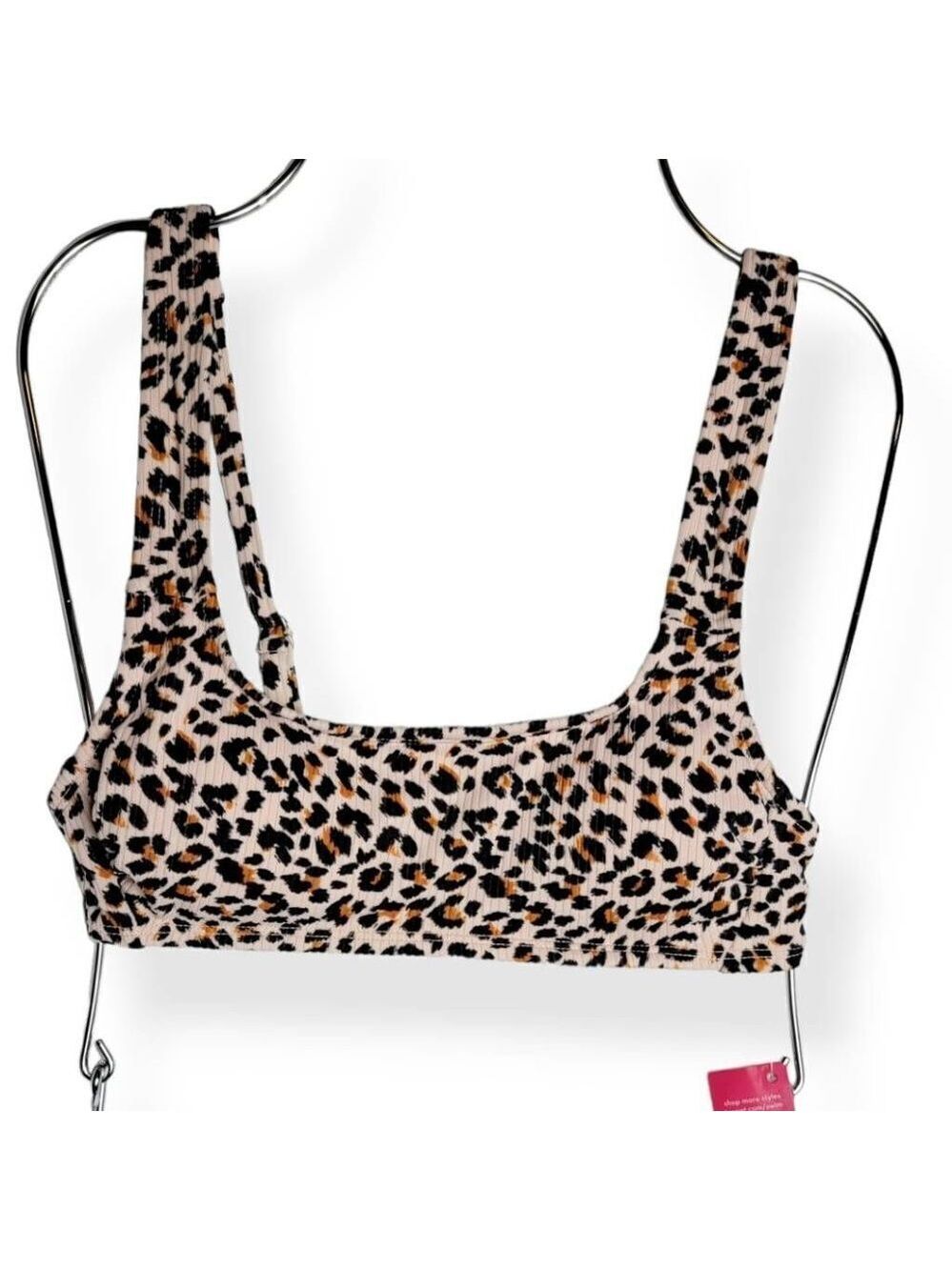 Xhilaration  Leopard  Print Swimsuit Top Medium Jrs.